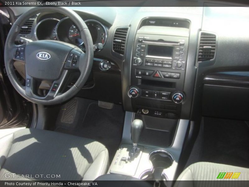 Ebony Black / Black 2011 Kia Sorento EX