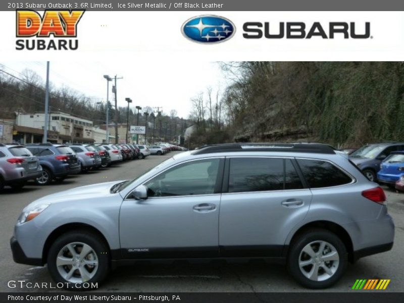 Ice Silver Metallic / Off Black Leather 2013 Subaru Outback 3.6R Limited