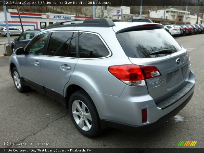 Ice Silver Metallic / Off Black Leather 2013 Subaru Outback 3.6R Limited