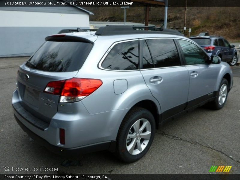 Ice Silver Metallic / Off Black Leather 2013 Subaru Outback 3.6R Limited