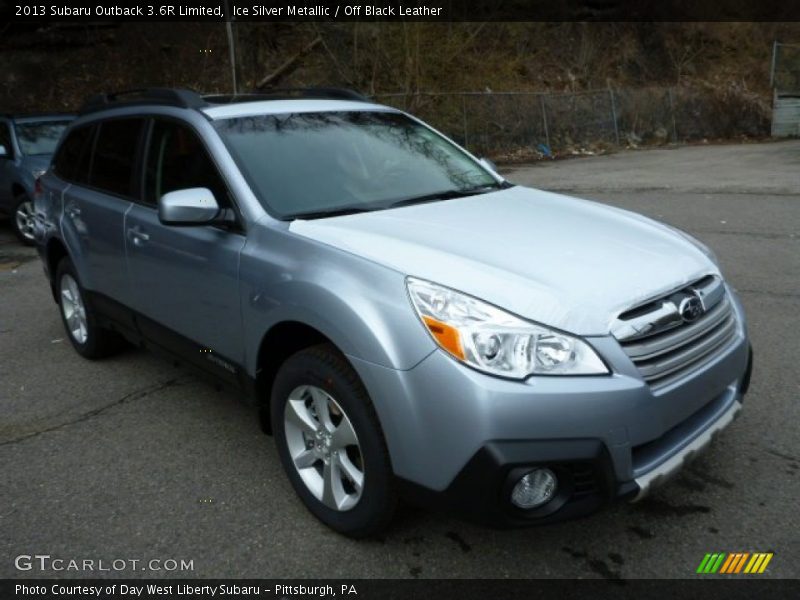 Ice Silver Metallic / Off Black Leather 2013 Subaru Outback 3.6R Limited