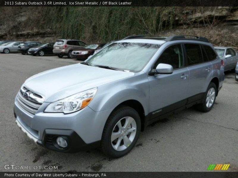 Ice Silver Metallic / Off Black Leather 2013 Subaru Outback 3.6R Limited