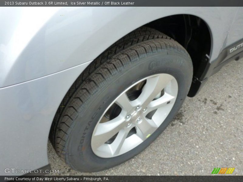 Ice Silver Metallic / Off Black Leather 2013 Subaru Outback 3.6R Limited