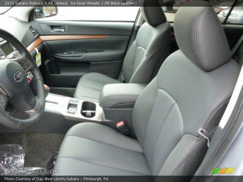Ice Silver Metallic / Off Black Leather 2013 Subaru Outback 3.6R Limited