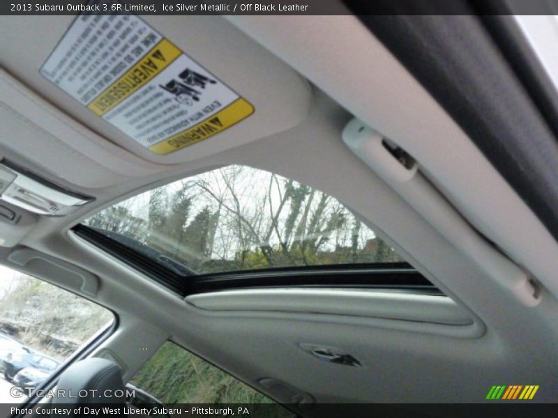 Ice Silver Metallic / Off Black Leather 2013 Subaru Outback 3.6R Limited