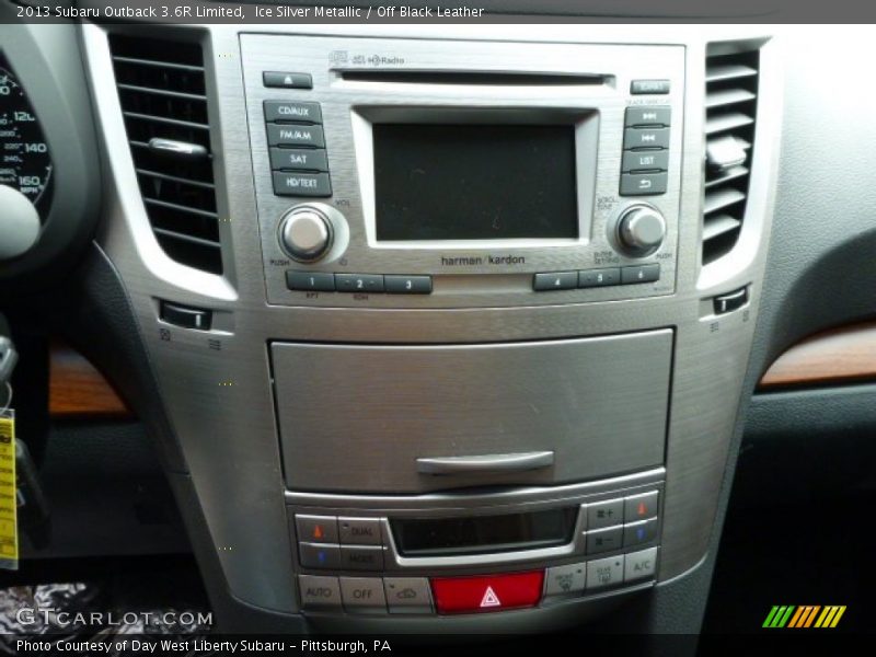 Ice Silver Metallic / Off Black Leather 2013 Subaru Outback 3.6R Limited