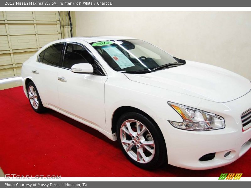 Winter Frost White / Charcoal 2012 Nissan Maxima 3.5 SV