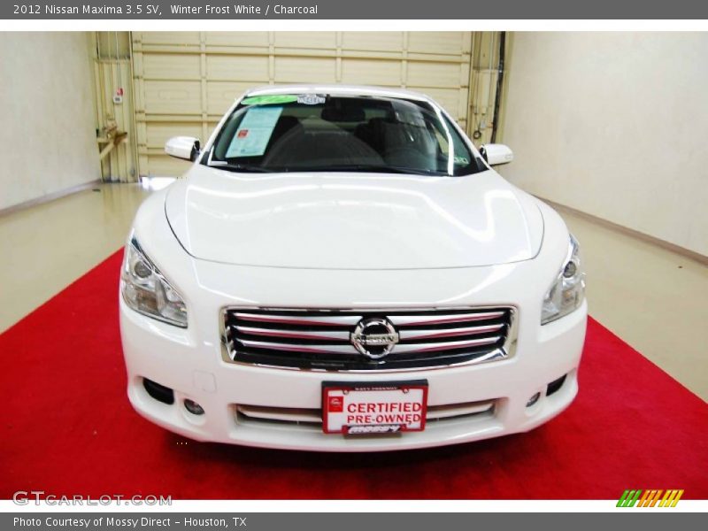 Winter Frost White / Charcoal 2012 Nissan Maxima 3.5 SV