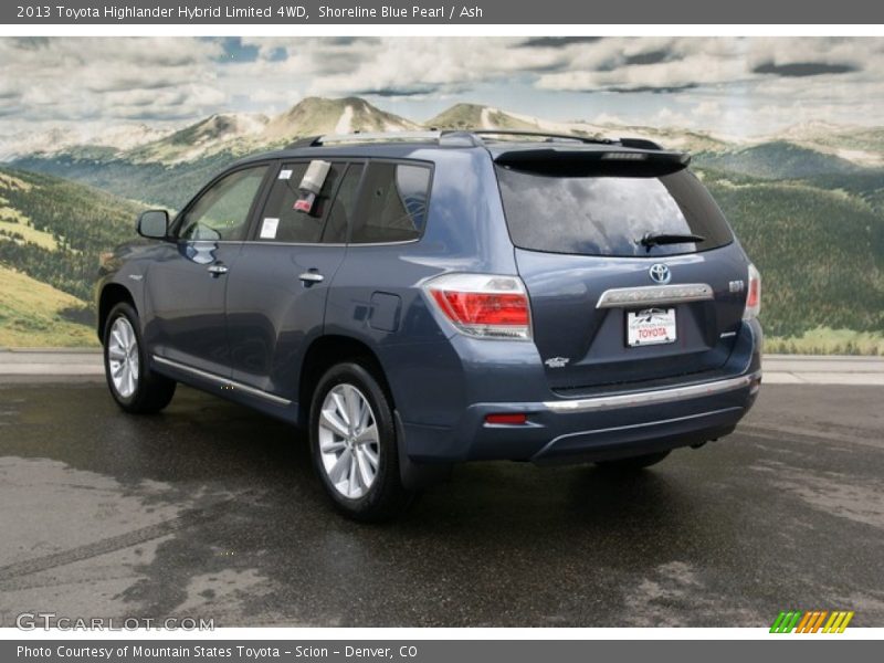 Shoreline Blue Pearl / Ash 2013 Toyota Highlander Hybrid Limited 4WD