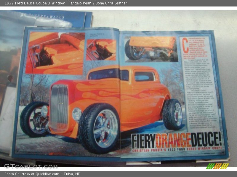 Tangelo Pearl / Bone Ultra Leather 1932 Ford Deuce Coupe 3 Window