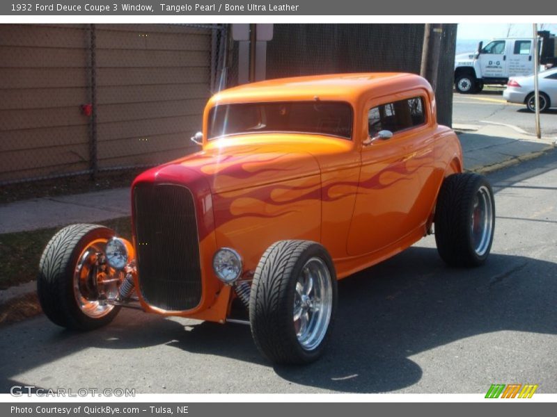 Tangelo Pearl / Bone Ultra Leather 1932 Ford Deuce Coupe 3 Window