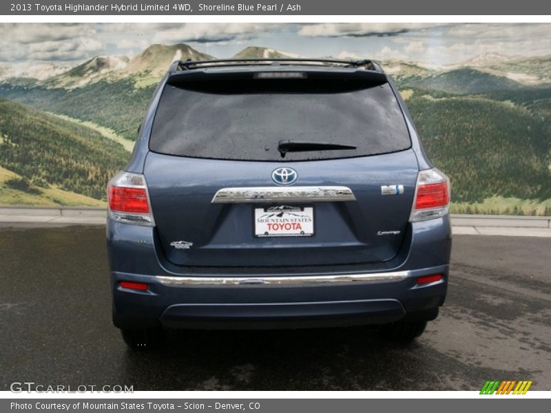Shoreline Blue Pearl / Ash 2013 Toyota Highlander Hybrid Limited 4WD