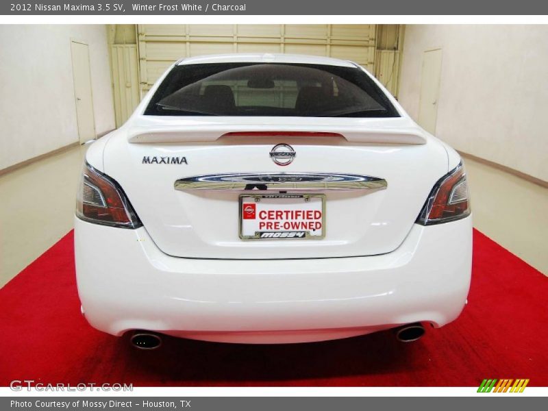 Winter Frost White / Charcoal 2012 Nissan Maxima 3.5 SV