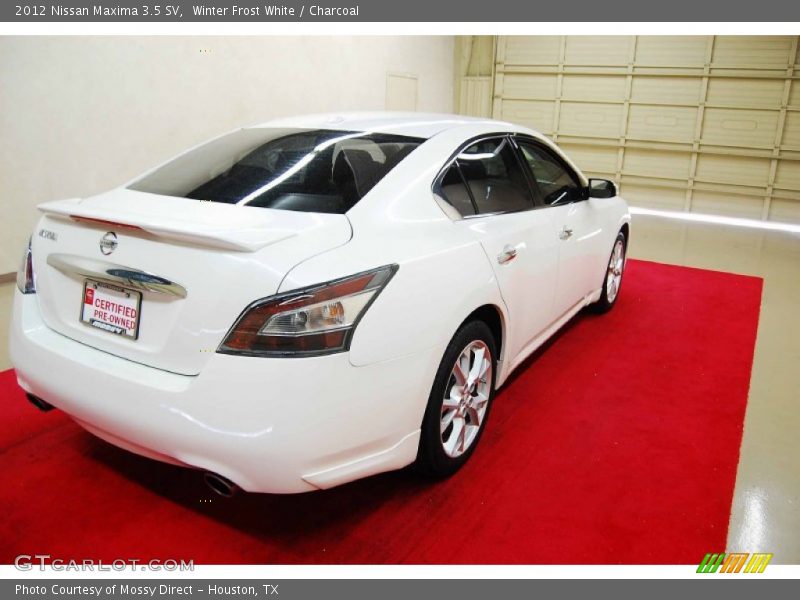 Winter Frost White / Charcoal 2012 Nissan Maxima 3.5 SV
