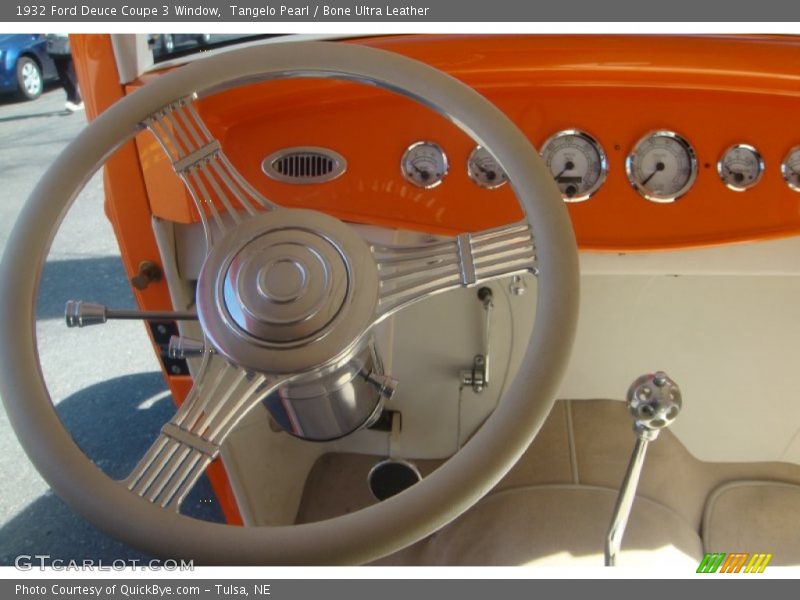 Tangelo Pearl / Bone Ultra Leather 1932 Ford Deuce Coupe 3 Window