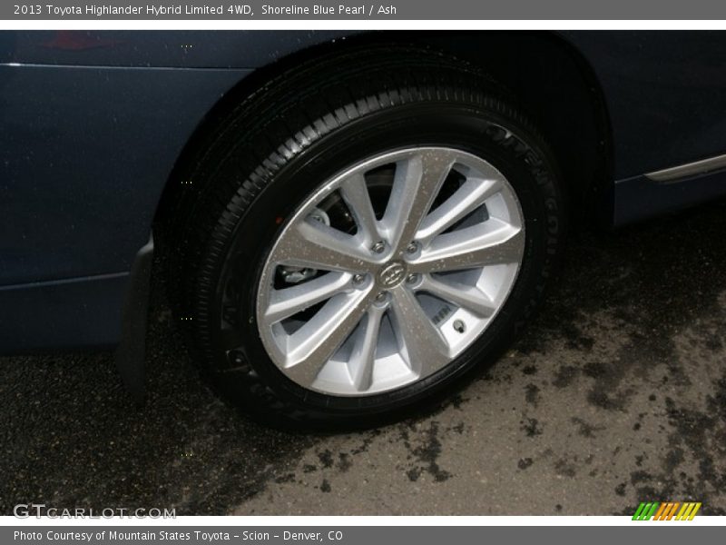 Shoreline Blue Pearl / Ash 2013 Toyota Highlander Hybrid Limited 4WD