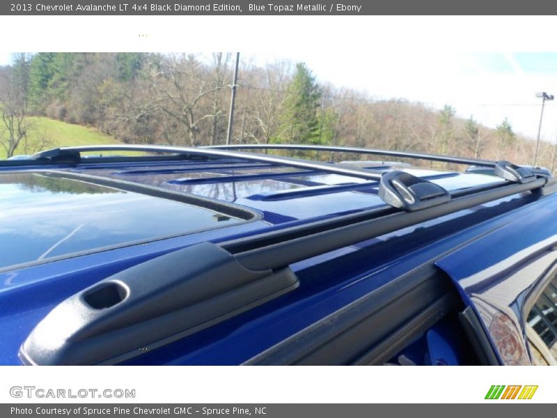 Blue Topaz Metallic / Ebony 2013 Chevrolet Avalanche LT 4x4 Black Diamond Edition