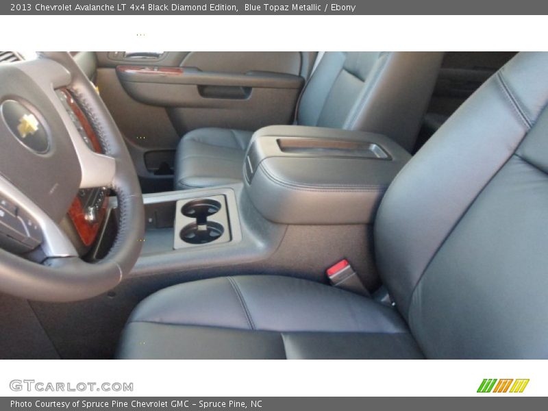 Blue Topaz Metallic / Ebony 2013 Chevrolet Avalanche LT 4x4 Black Diamond Edition