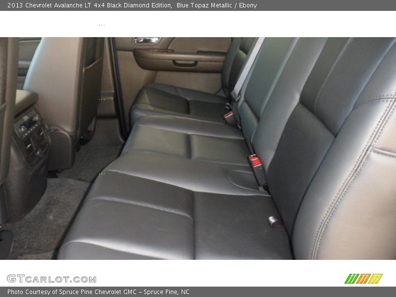 Blue Topaz Metallic / Ebony 2013 Chevrolet Avalanche LT 4x4 Black Diamond Edition