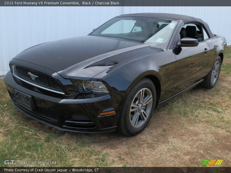 Black / Charcoal Black 2013 Ford Mustang V6 Premium Convertible