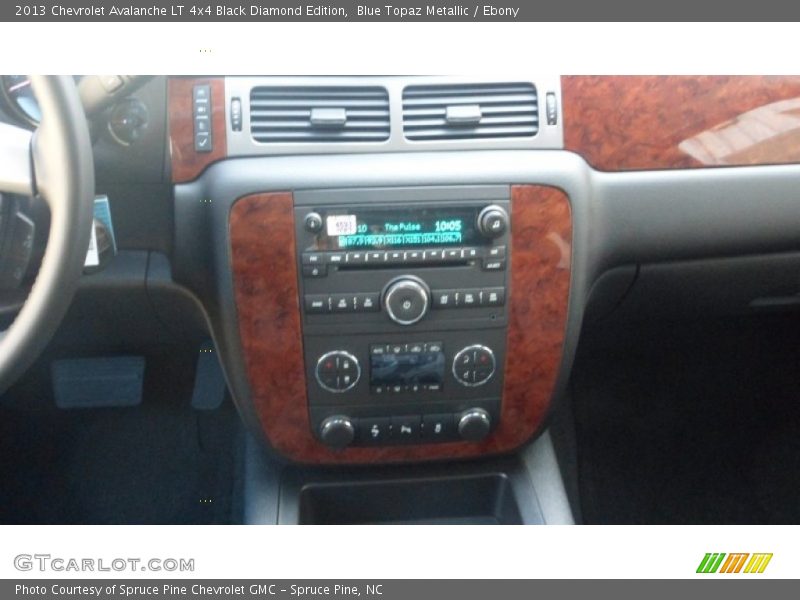 Blue Topaz Metallic / Ebony 2013 Chevrolet Avalanche LT 4x4 Black Diamond Edition