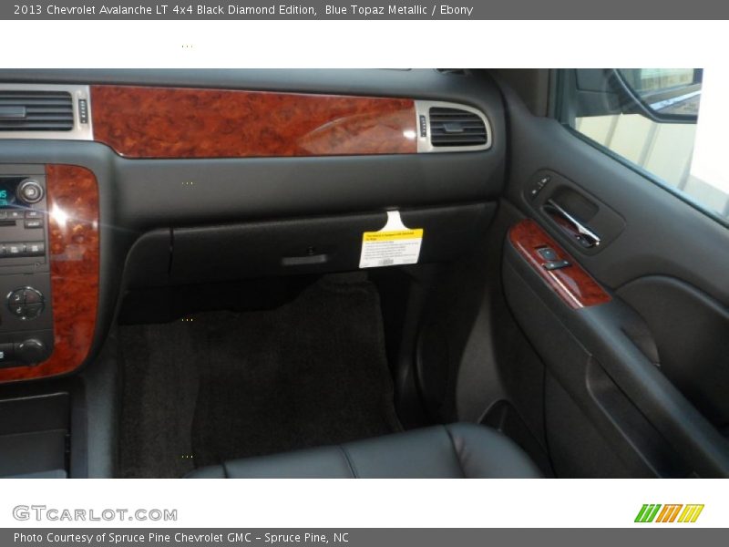 Blue Topaz Metallic / Ebony 2013 Chevrolet Avalanche LT 4x4 Black Diamond Edition
