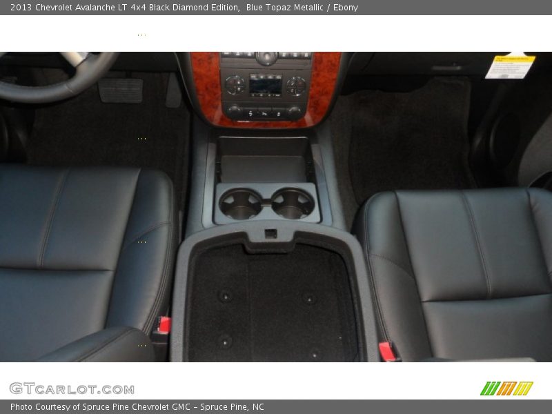 Blue Topaz Metallic / Ebony 2013 Chevrolet Avalanche LT 4x4 Black Diamond Edition