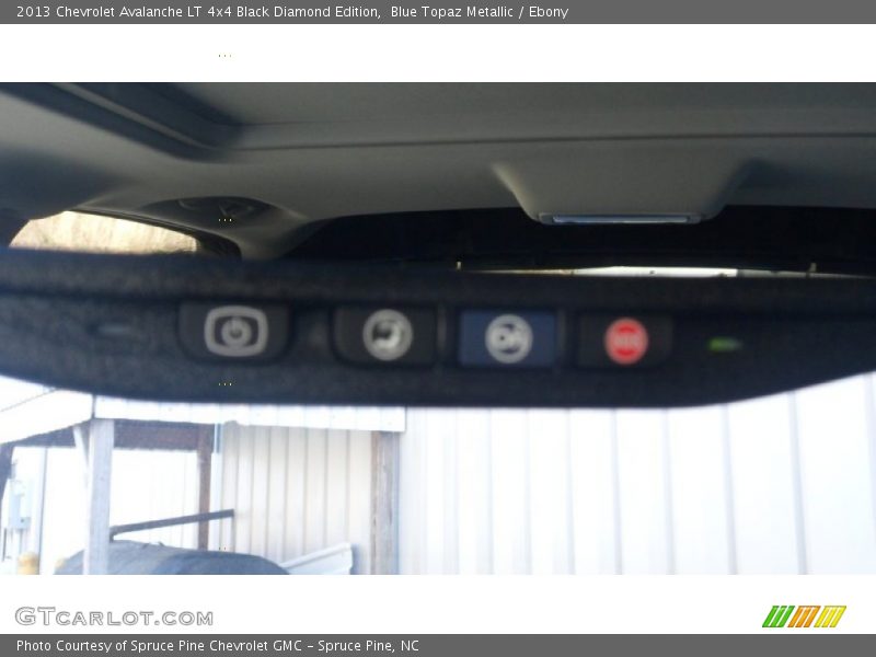 Blue Topaz Metallic / Ebony 2013 Chevrolet Avalanche LT 4x4 Black Diamond Edition