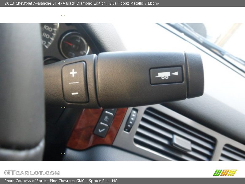 Blue Topaz Metallic / Ebony 2013 Chevrolet Avalanche LT 4x4 Black Diamond Edition