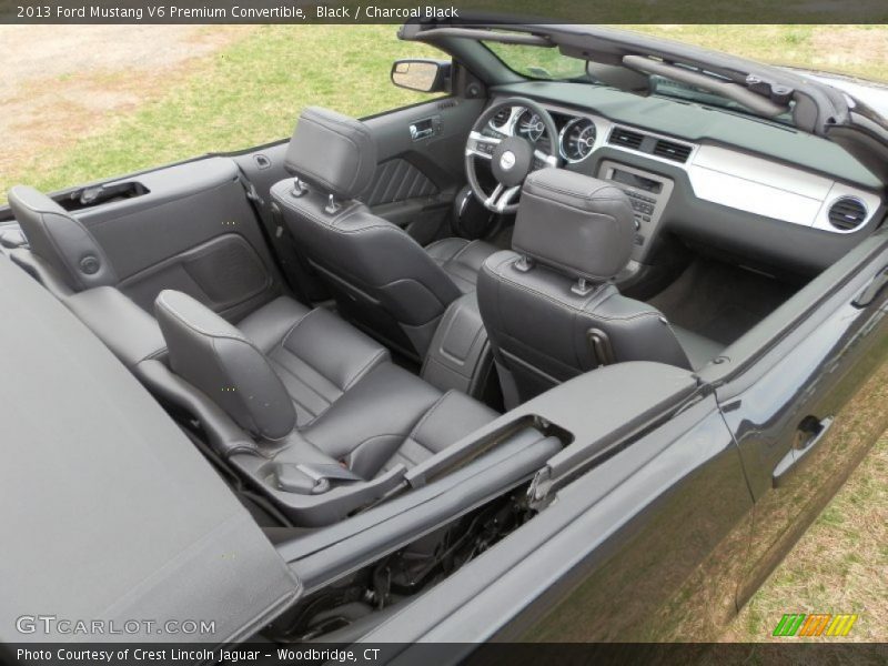 Black / Charcoal Black 2013 Ford Mustang V6 Premium Convertible