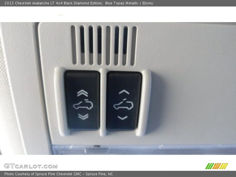 Blue Topaz Metallic / Ebony 2013 Chevrolet Avalanche LT 4x4 Black Diamond Edition