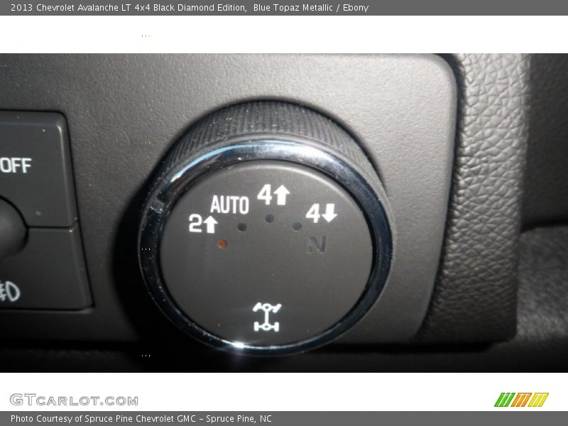 Blue Topaz Metallic / Ebony 2013 Chevrolet Avalanche LT 4x4 Black Diamond Edition