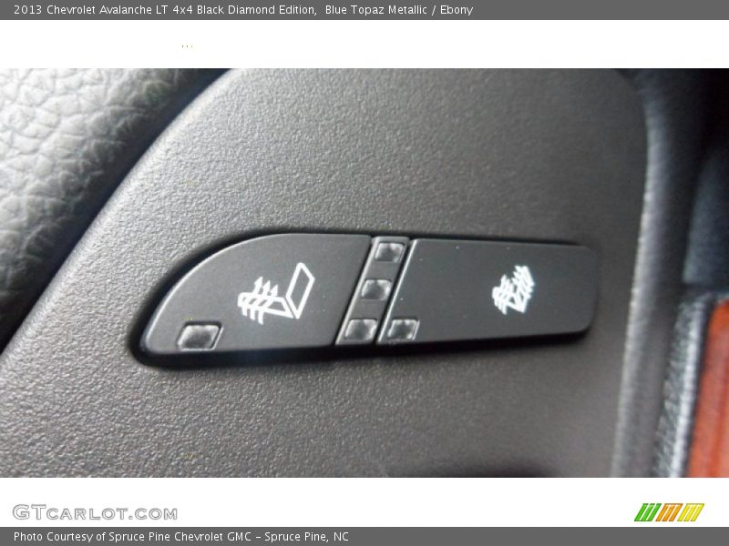 Blue Topaz Metallic / Ebony 2013 Chevrolet Avalanche LT 4x4 Black Diamond Edition