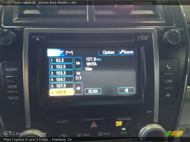 Attitude Black Metallic / Ash 2012 Toyota Camry LE