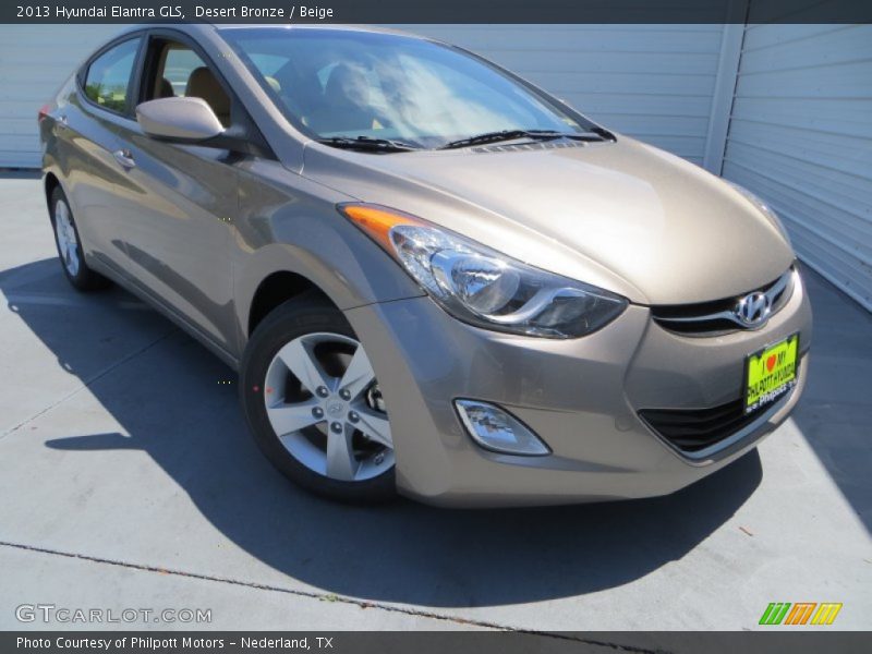 Desert Bronze / Beige 2013 Hyundai Elantra GLS