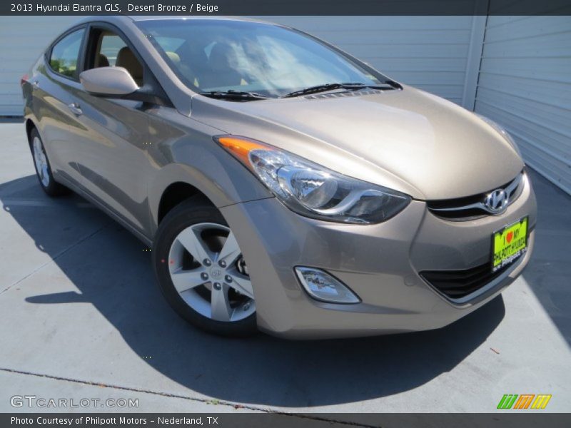 Desert Bronze / Beige 2013 Hyundai Elantra GLS
