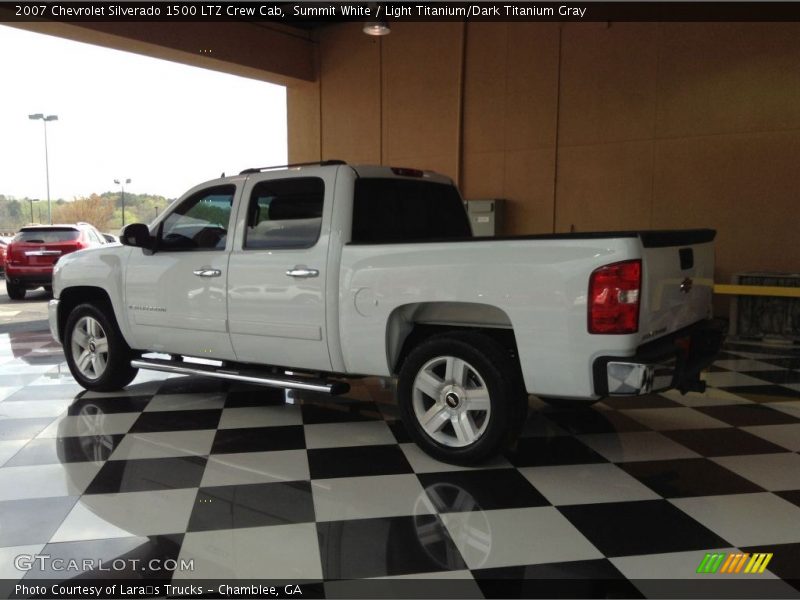 Summit White / Light Titanium/Dark Titanium Gray 2007 Chevrolet Silverado 1500 LTZ Crew Cab