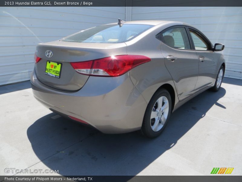 Desert Bronze / Beige 2013 Hyundai Elantra GLS