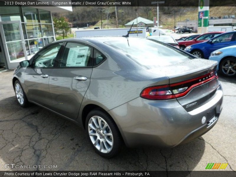 Tungsten Metallic / Diesel Gray/Ceramic White 2013 Dodge Dart Limited
