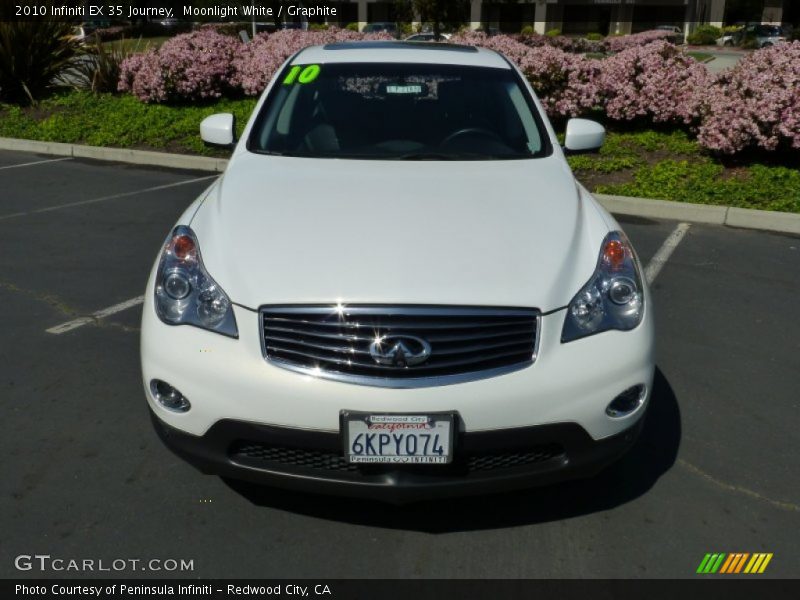 Moonlight White / Graphite 2010 Infiniti EX 35 Journey