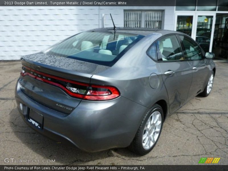Tungsten Metallic / Diesel Gray/Ceramic White 2013 Dodge Dart Limited