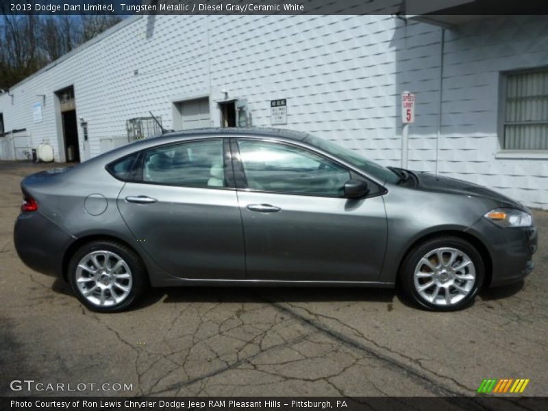 Tungsten Metallic / Diesel Gray/Ceramic White 2013 Dodge Dart Limited