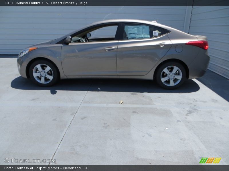 Desert Bronze / Beige 2013 Hyundai Elantra GLS