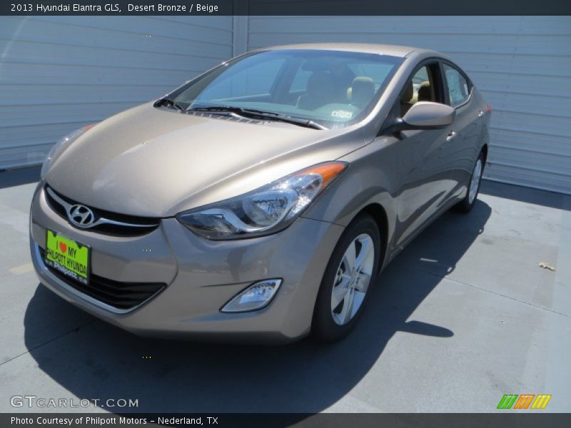 Desert Bronze / Beige 2013 Hyundai Elantra GLS