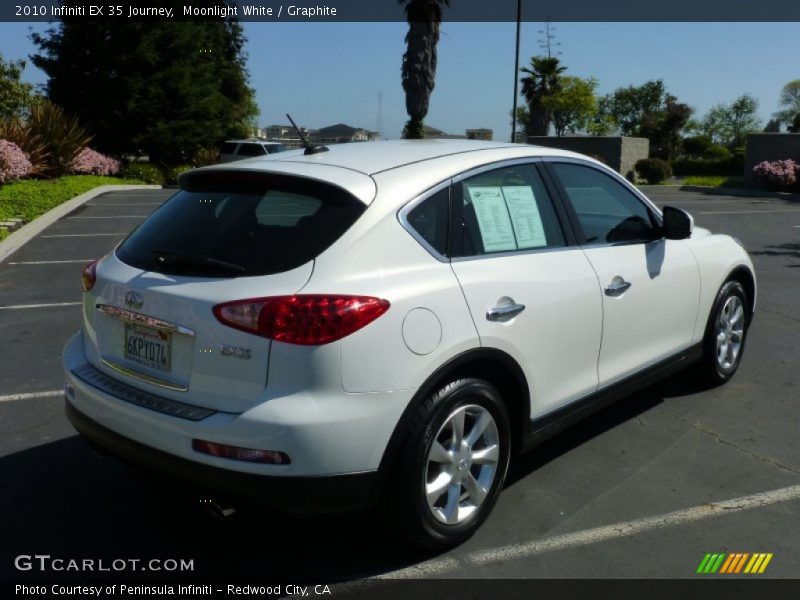 Moonlight White / Graphite 2010 Infiniti EX 35 Journey