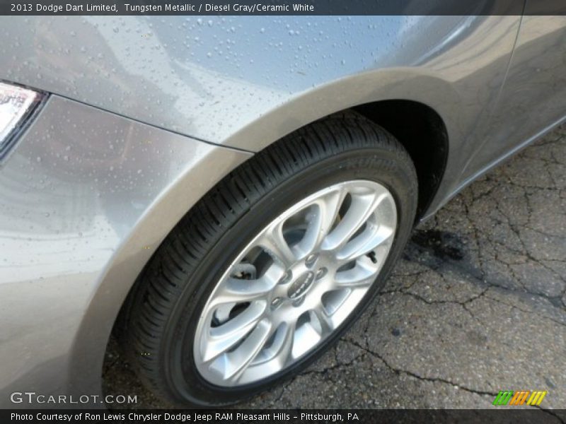 Tungsten Metallic / Diesel Gray/Ceramic White 2013 Dodge Dart Limited