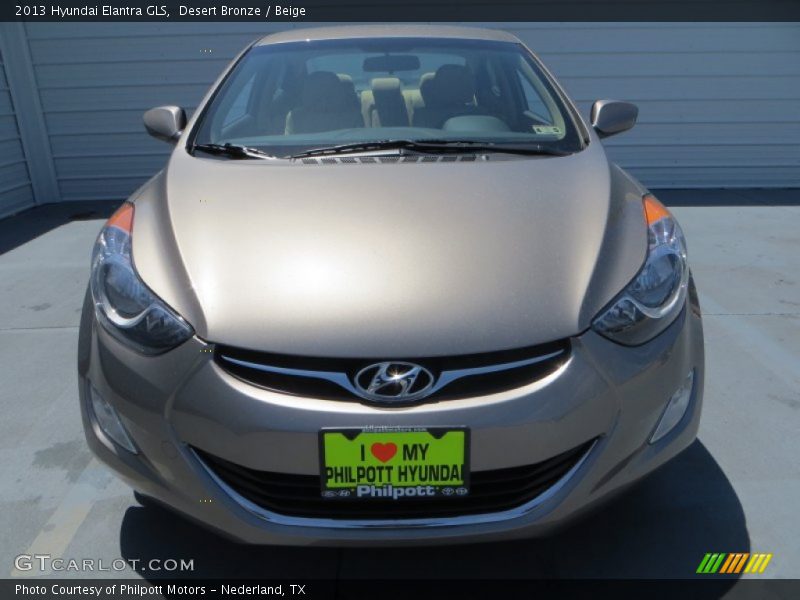 Desert Bronze / Beige 2013 Hyundai Elantra GLS