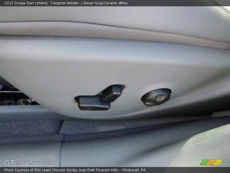 Tungsten Metallic / Diesel Gray/Ceramic White 2013 Dodge Dart Limited