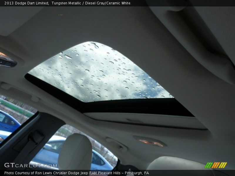Tungsten Metallic / Diesel Gray/Ceramic White 2013 Dodge Dart Limited