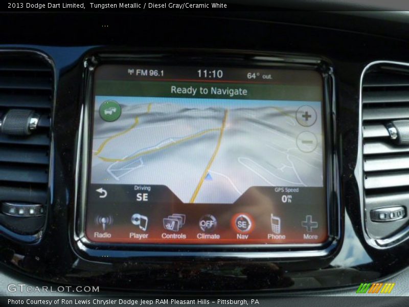 Tungsten Metallic / Diesel Gray/Ceramic White 2013 Dodge Dart Limited